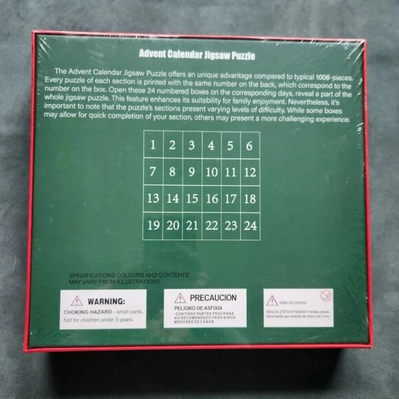 Christmas Town Premium Puzzle 24 Day Advent Calendar - Brand new - SHIPS FAST - Picture 2 of 2